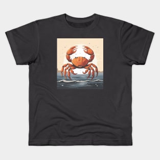 Ocean Inspired Crab Artwork Kids T-Shirt